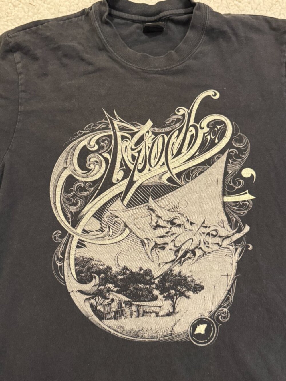 Vintage Y2K Adidas Originals & Aaron Horkey Epoch Osprey Art Tee - Men's Medium